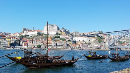 Douro river, Porto, Portugalのeditorial素材