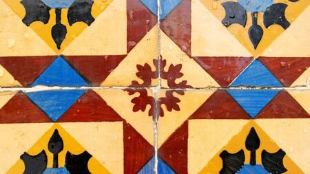 Azulejos, Portuguese tiles, Lisbon, Portugalの写真素材