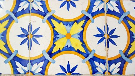 Azulejos, Portuguese tiles, Lisbon, Portugalの写真素材