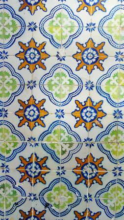 Detail of some portuguese tilesの写真素材