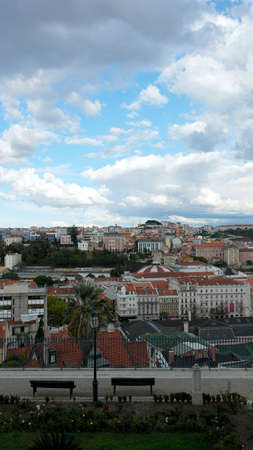 View over the capital city of Portugal, Lisbonの写真素材