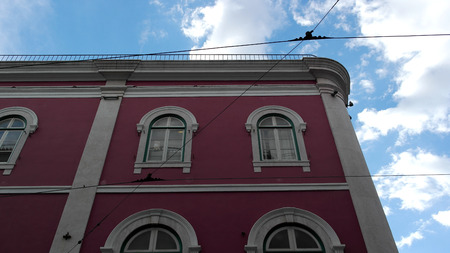 Detail of some windows, Lisbon, Portugalの写真素材