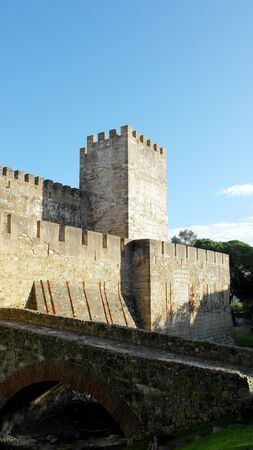 Saint George Castle, Lisbon, Portugalのeditorial素材