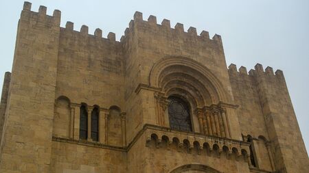 Se de Coimbra, Coimbra cathedral, Portugalの写真素材