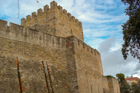 Saint George Castle, Lisbon, Portugalのeditorial素材