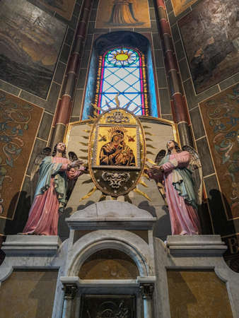 Image of Our Lady of Perpetual Help, in a church in Belo Horizonte.のeditorial素材