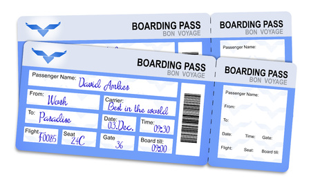 Boarding passの写真素材