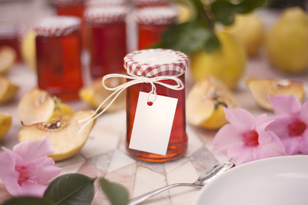 Homemade quince jamの写真素材