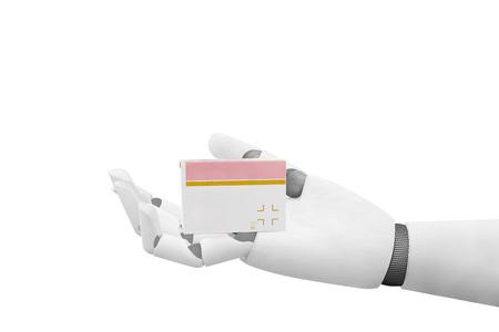Robots replacing doctors conceptの写真素材