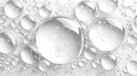 Transparent Hyaluronic Acid Gel Texture, Skincare Serum Background. A.I.の素材