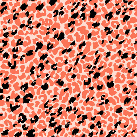 Animal skin seamless pattern. Leopard`s spotted fur imitation. Creative leopard rosettes background....