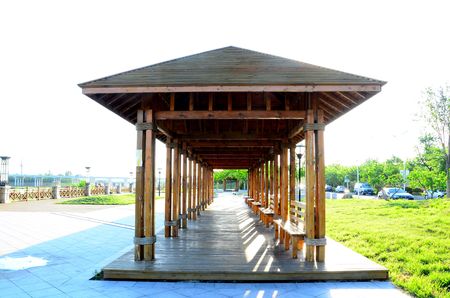 Pavilion at parkのeditorial素材