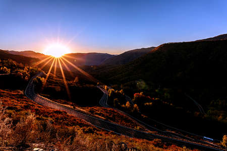 Filmed at Hemu in Kanas Scenic Area, Burqin County, Altay Region, Xinjiang.の写真素材
