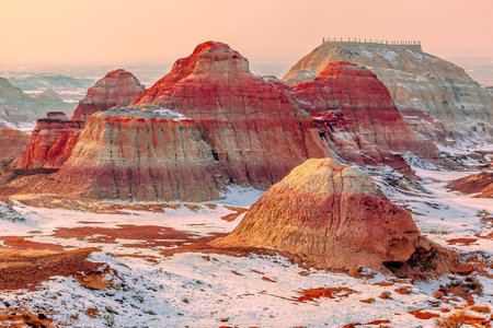 Photographed at Wucaicheng Scenic Area, Jimsar County, Changji Hui Autonomous Prefecture, Xinjiang, China.の写真素材