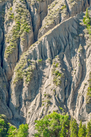 Photographed in the Kuitun River Grand Canyon, Kuitun City, Ili Kazakh Autonomous Prefecture, Xinjiang, China.の写真素材