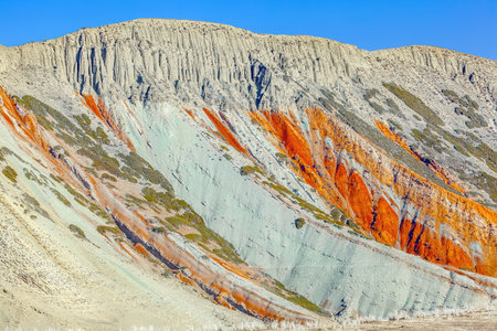 Photographed in the Kuitun River Grand Canyon, Kuitun City, Ili Kazakh Autonomous Prefecture, Xinjiang, China.の写真素材