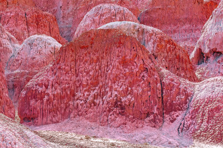 Photographed in Hutubi County, Changji Hui Autonomous Prefecture, Xinjiang, China, on Highway S101.の写真素材