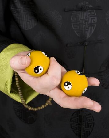 chinese music balls for massage and relaxationの写真素材