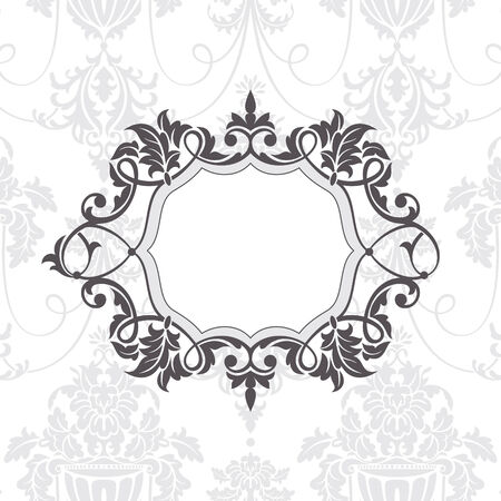 abstract vintage frame vector illustrationのイラスト素材