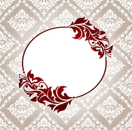 abstract vintage frame vector illustrationのイラスト素材