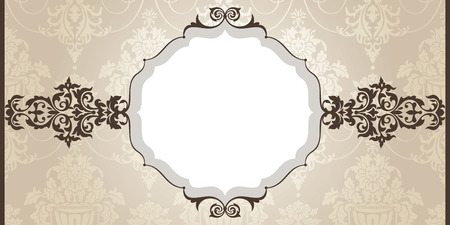 abstract vintage frame vector illustrationのイラスト素材