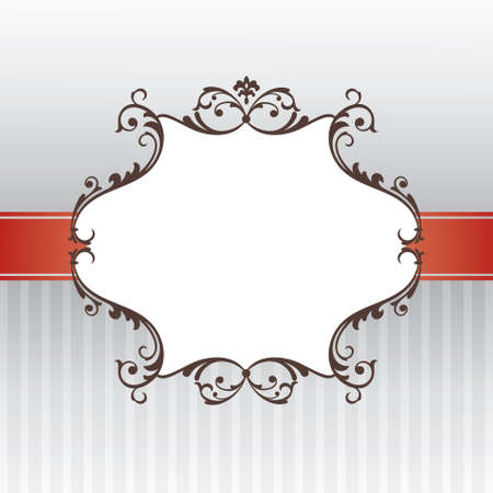 abstract vintage frame vector illustrationのイラスト素材
