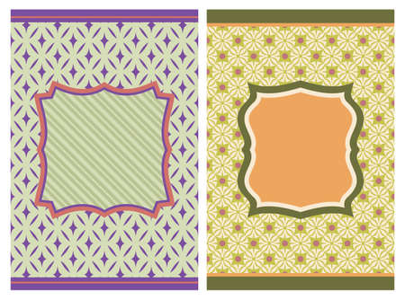 Invitation vintage retro cardsのイラスト素材