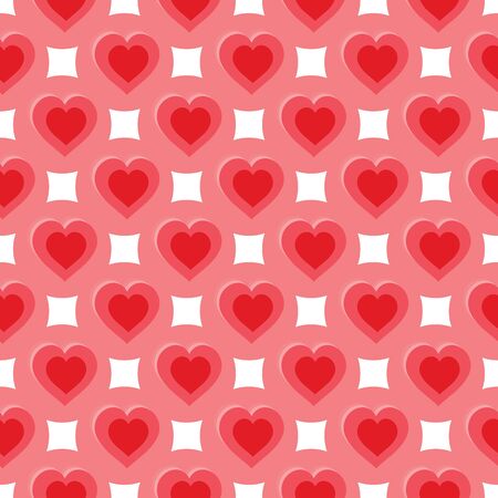 Abstract pattern with hearts vector illustrationのイラスト素材