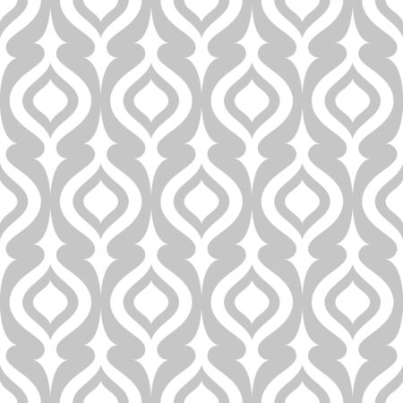 Seamless pattern with retro ornament in grey and white color. Vector illustrationのイラスト素材