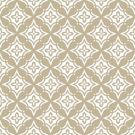 Seamless pattern with geometric and  floral elements. Vector illustrationのイラスト素材