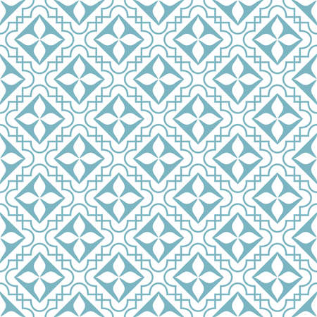 Seamless pattern with geometric and floral elements illustration background.のイラスト素材