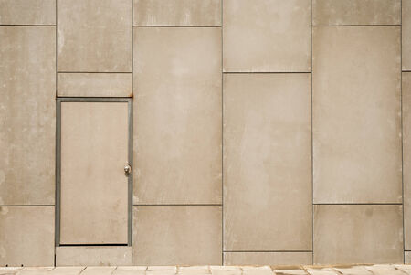 door on a wallの写真素材