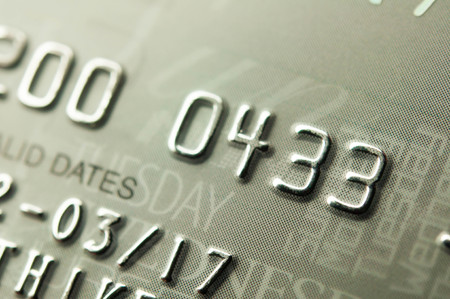 credit card numberの写真素材