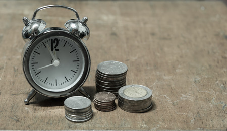 Concept time with coins