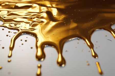 gold fluid liquidの写真素材