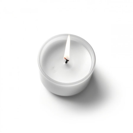 candle isolated on a white background. 3d render illustration.の写真素材