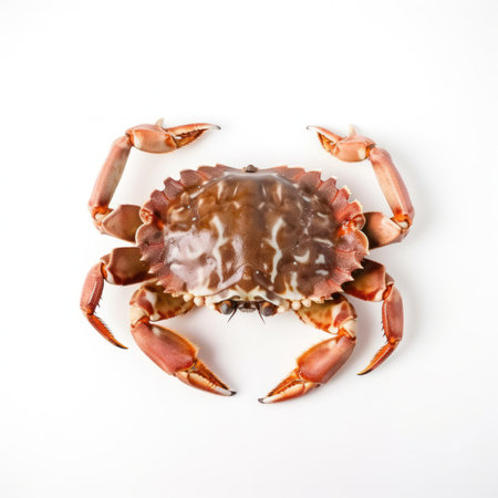 Crab isolated on a white background.の写真素材