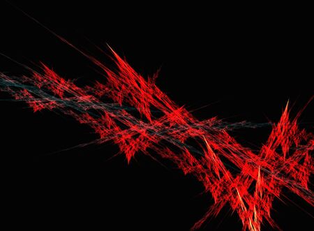 Hell terrain: abstract 3D rendered fractal.の写真素材