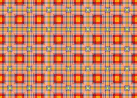 Computer generated illustration:abstract colorful patterns-fabric texture-like.の写真素材