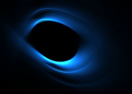 Blue eye - beautiful 3D rendered fractal.の写真素材