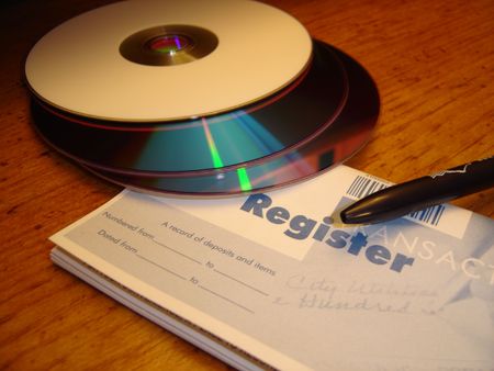 Transaction registerの写真素材