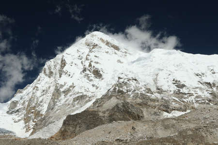 Pumori in a nice sunny day.の写真素材