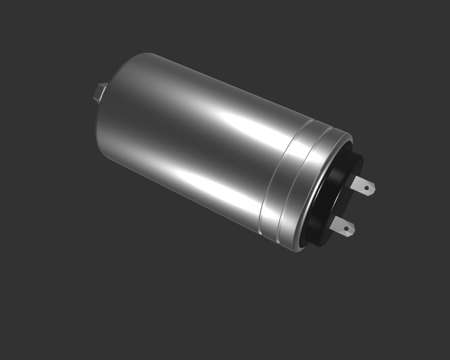 AC CAPACITOR 3D ILLUSTRATIONの写真素材