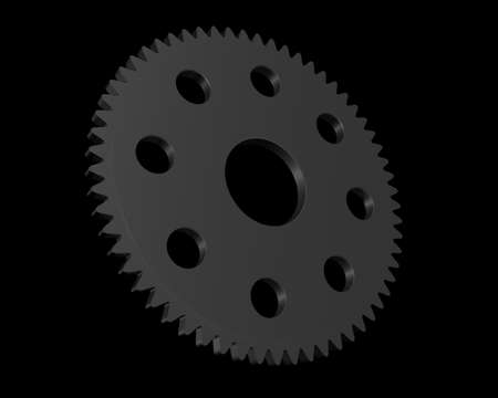 SPUR GEAR FOR WASHING MECHINE 3D ILLUSTRATIONの写真素材