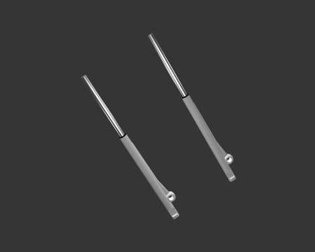 bike shock absorber 3d illustrationの写真素材