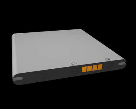 mobile battery 3d illustrationの写真素材
