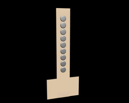 printer head pins 3d illustrationの写真素材