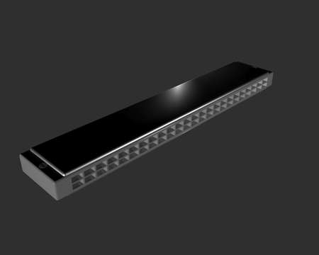 mouth organ 3d illustrationの写真素材