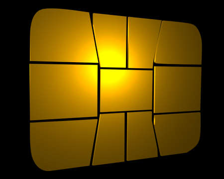 smart card chip[ 3d illustrationの写真素材