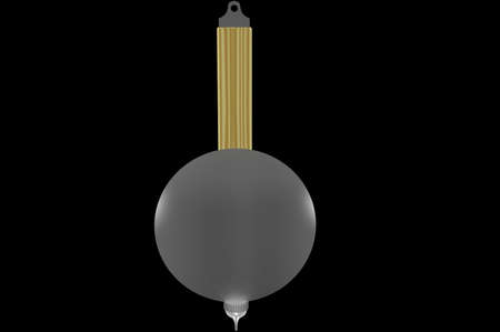 CLOCK PENDULAM 3D ILLUSTRATIONの写真素材